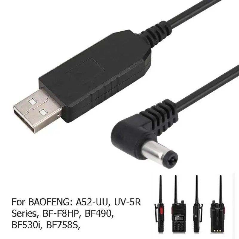 

1 м USB кабель для зарядки провод шнур для Baofeng Pofung bf-uv5r/uv5ra/uv5rb/uv5re рация два способа Радио рация кабель