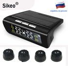 Система контроля давления в шинах на солнечной батарее, TPMS, экономия топлива дюйма, с 4 внешними датчиками