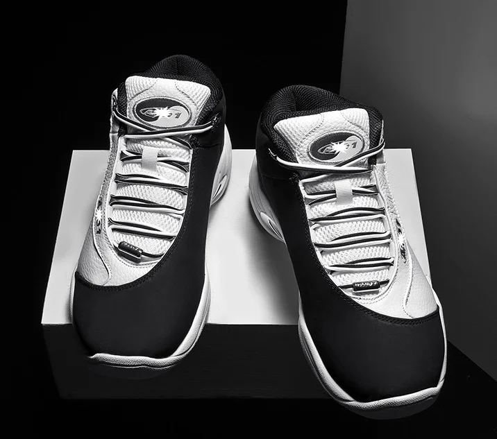 

Men Professional AND ONE TAICHI basketball shoes male genuine leather actual combat shoes shock-relief non-slip sneakers