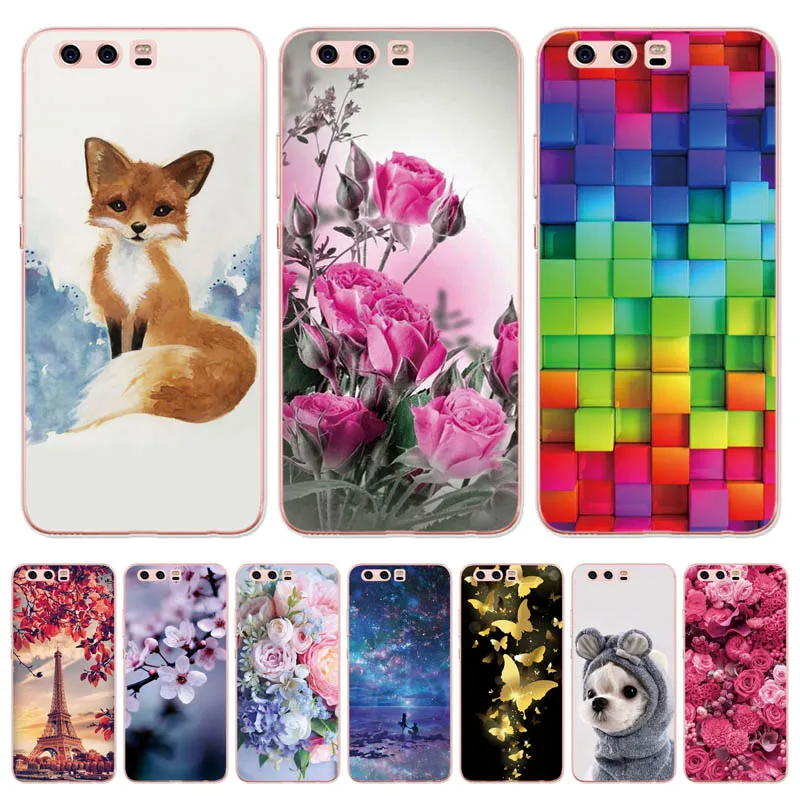 Чехол для Huawei P10 Lite силиконовый чехол с милым рисунком мягкий из ТПУ huawei P10lite -