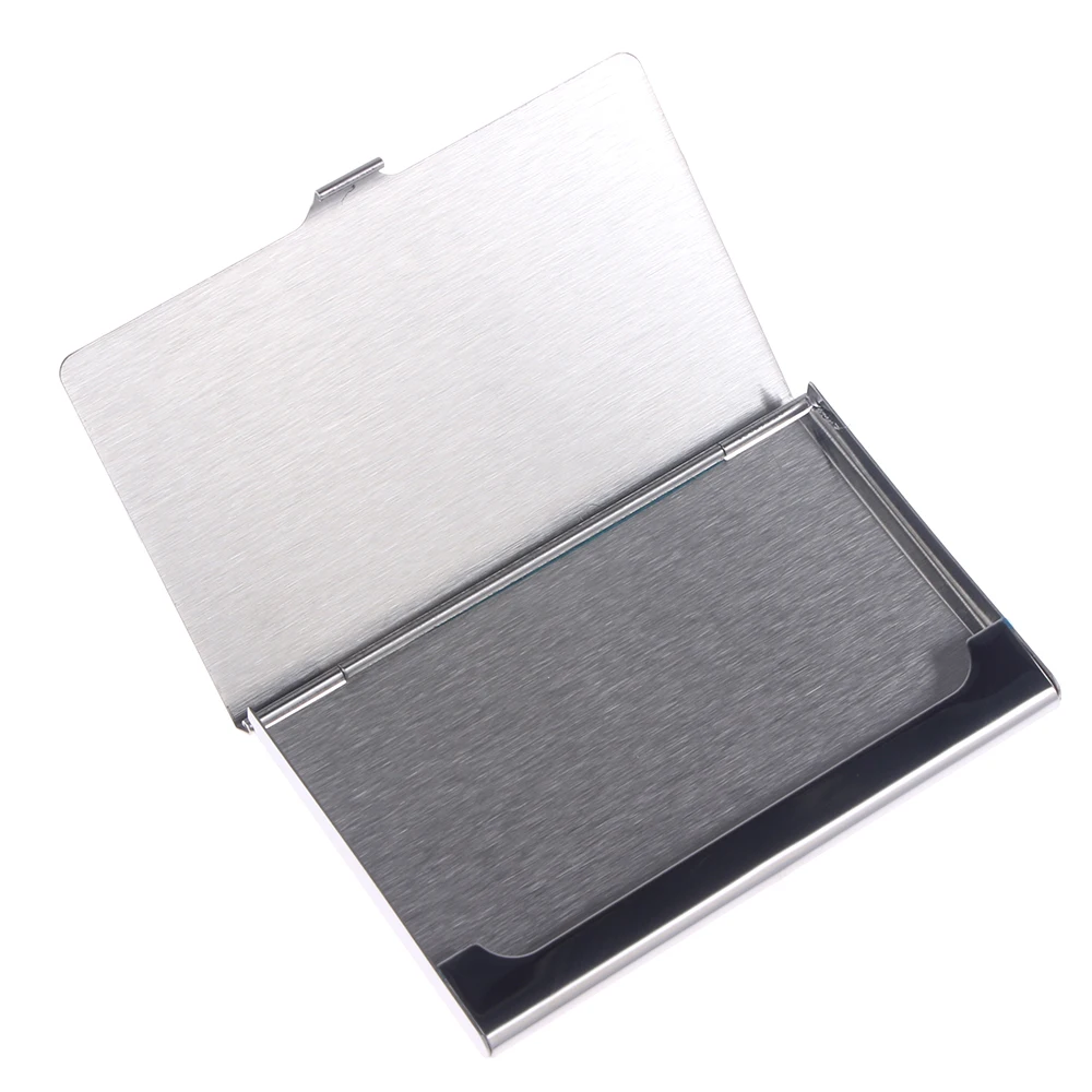 Мужской/женский держатель для кредитных карт из нержавеющей стали и