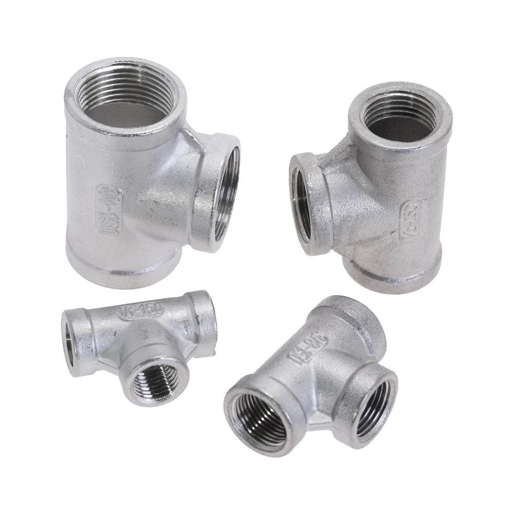 304 нержавеющая сталь труба локоть женский резьбовой 3 способ тройник трубы штуцер
