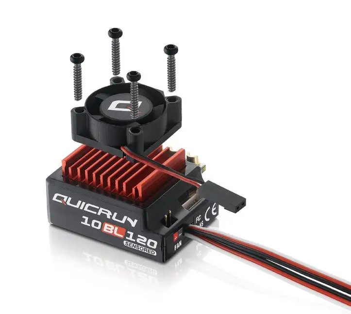 

Hobbywing QUICRUN Sensored 10BL120 120A /10BL60 60A 2-3S Lipo Speed Controller Brushless ESC for 1/10 1/12 RC Car DIY hobby toys