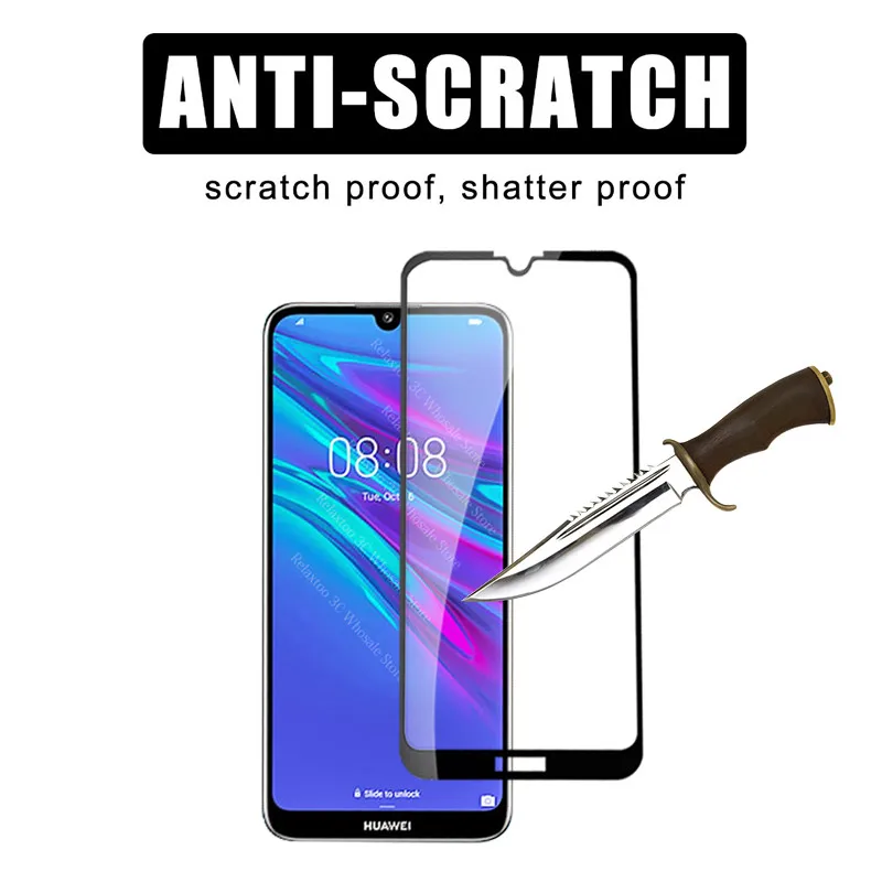 2 шт. Защитное стекло для huawei y6 2019 закаленное huawey pro prime защита экрана y 6 y62019 y6pro