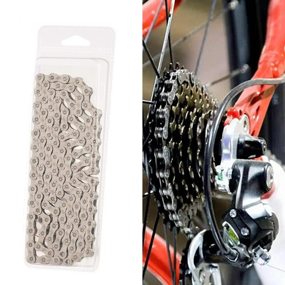 

Practical Road Bike Variable Speed Chain 116 Knots Bicycle Chain 6-7-8/9/10/11 Speed Professional Bicycle Chain Link for MTB