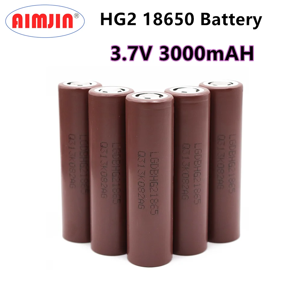 

Original HG2 18650 3.7V 3000mAh Battery 18650HG2 3.6V Discharge 20A Dedicated for Power Rechargeable Battery