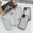Прозрачный однотонный чехол для iPhone 11, 12, 13 Pro Max, SE 2020, X, XR, XS Max, 7, 8, 6, 6S Plus, жесткий акриловый защитный чехол
