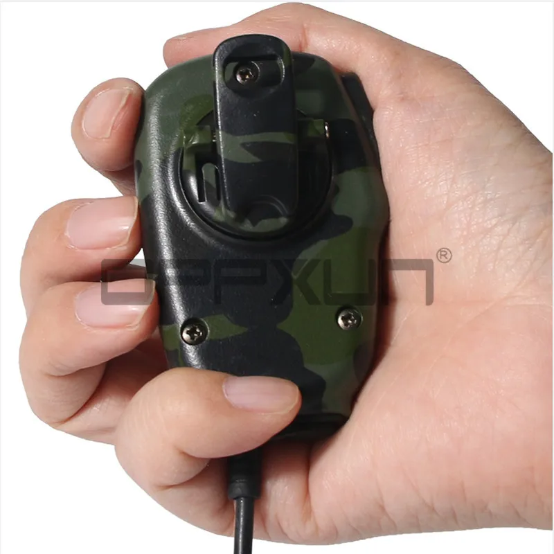 

OPPXUN MINI Camouflage Color Handheld Microphone Mic PTT for Baofeng UV5R UV 5R UV5RE UV5RG Kenwood TK3160 TK3307 TK3207G Radio