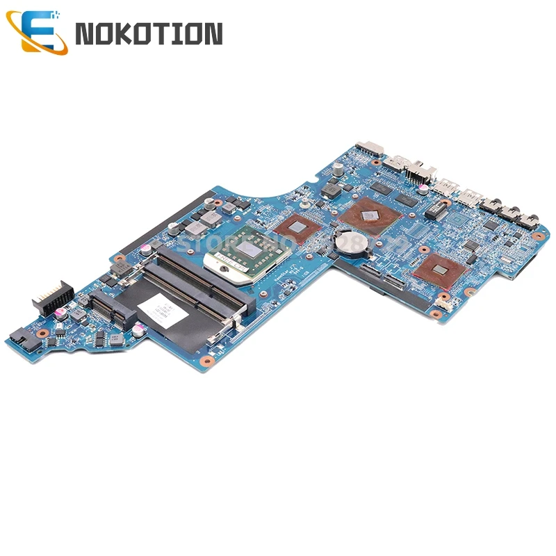 NOKOTION материнская плата для ноутбука hp DV6 DV6-6000 hp MH-41-AB6300-D00G 642528-001 640451-001 644643-001 разъем S1 DDR3 Бесплатный процессор
