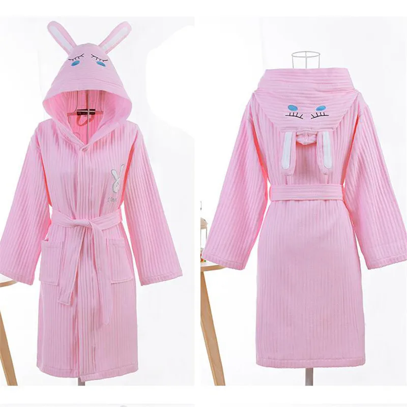 Детские халаты с капюшоном 100% хлопок ночная рубашка халат для сна мальчиков и
