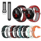 Ремешок силиконовый Воздухопроницаемый для Huami Amazfit PACE, спортивный браслет для смарт-часов Huami GTR 47 ммGTR 2GTR 2e, 20 мм 22 мм