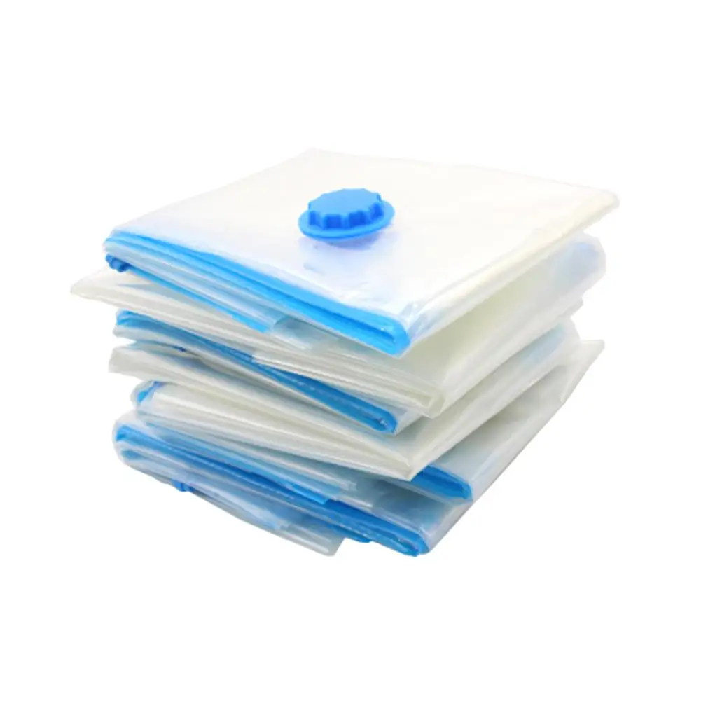 Домашняя вакуумная сумка для хранения одежды Сумка с клапаном прозрачная