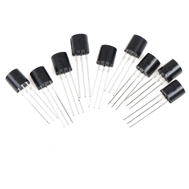 

100 . S8050 TO-92 In-Line 0.5A/40V PNP