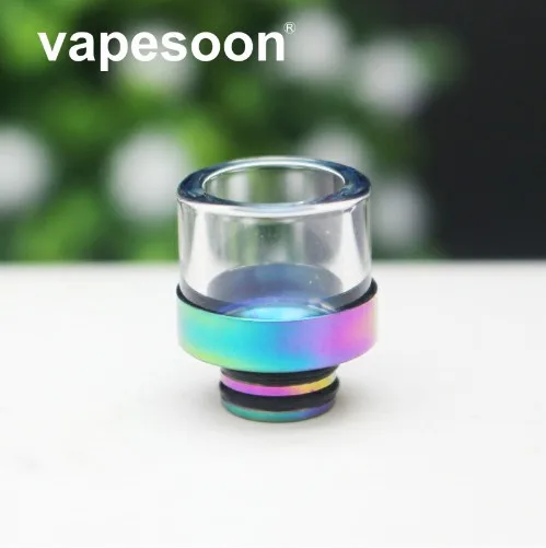 

10pcs VapeSoon 510 Stainless Steel+Glass Drip Tip For 510 Thread Atomizer For Melo 3 Mini Tank IJUST S Kit etc.