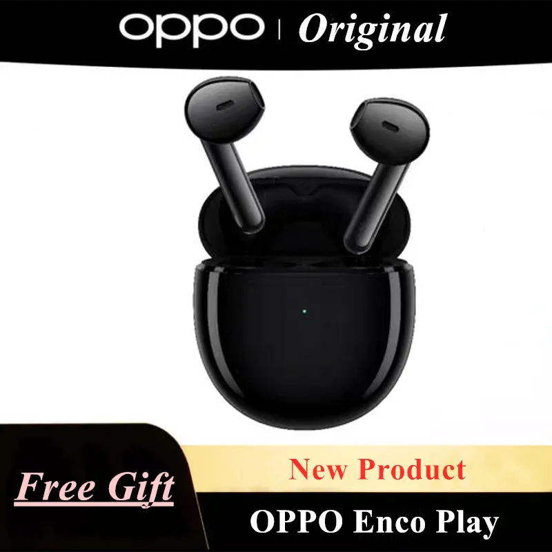

OPPO ENCO Play TWS Earphone Wireless Bluetooth 5.2 Earbuds DNN Noise Cancellation 2 Mirophone For OPPO Find X3 Reno 4 Pro