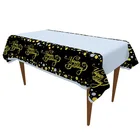 Черныезолотые вечерние украшения Hello 21th30th40th, вечерние товары на день рождения, Свадебный декор, одноразовые скатерти, тарелки, чашки