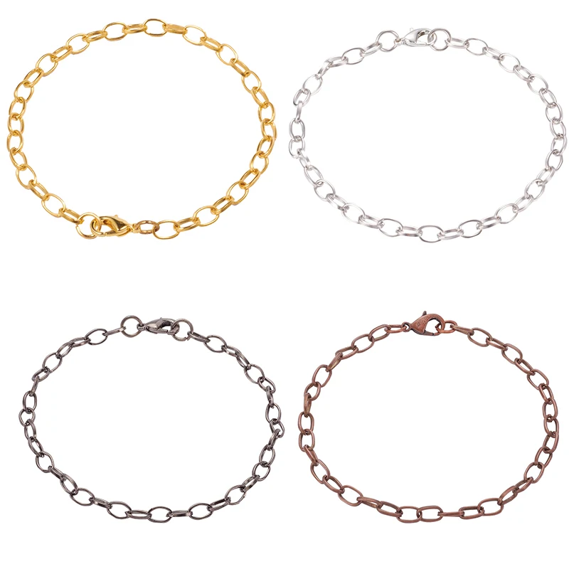 Застежка карабин для изготовления браслетов цепочек из железа 10 шт 205 мм 12x7x3 7x1