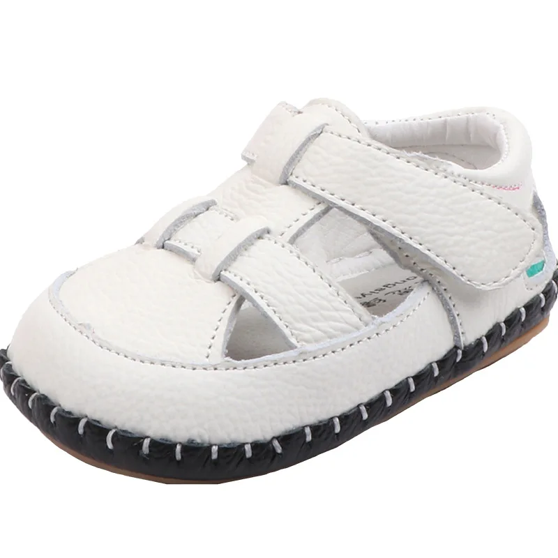 

CSBL Soft Bottom 0-6-12 Month Baby First Walkers Shoes Infant Toddler Sandals Summer Baby Girls Boys Sandals Genuine Leather