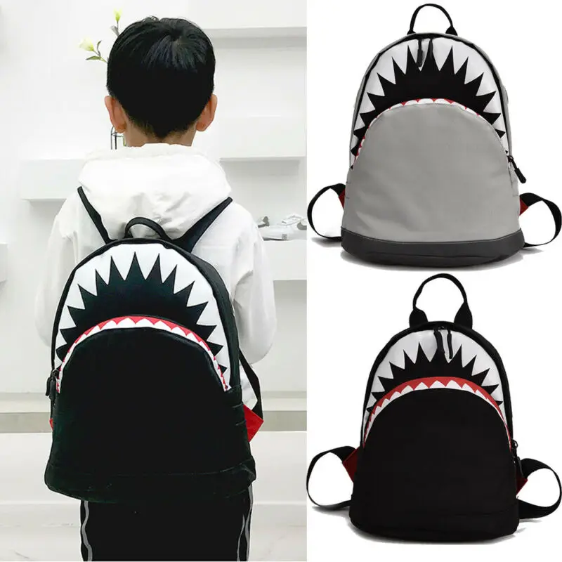 

2019 new cute baby school bag cartoon shark backpack student boy girl universal casual shoulder bag