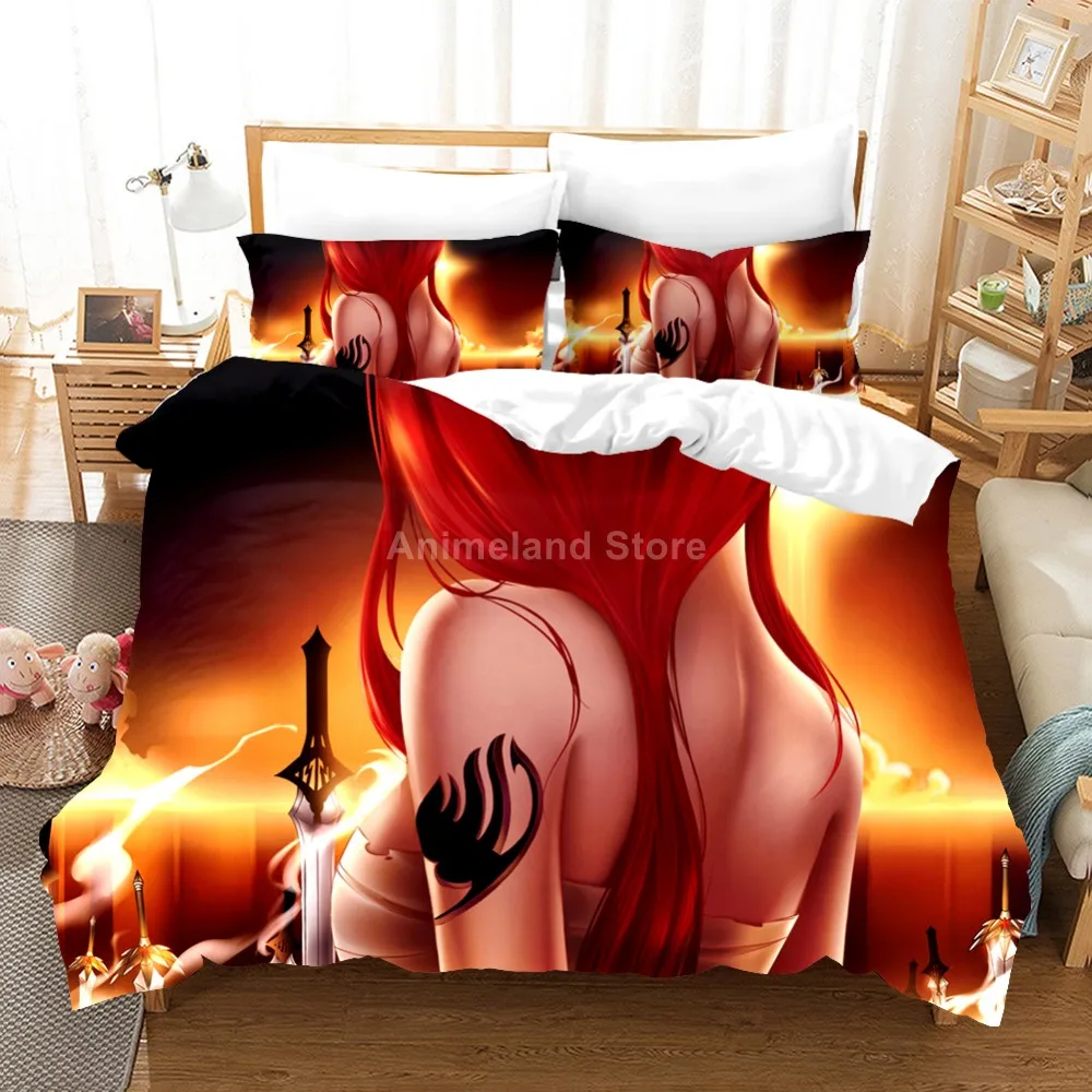 Комплект постельного белья Фея хвост аниме детское белье одеяло пододеяльник