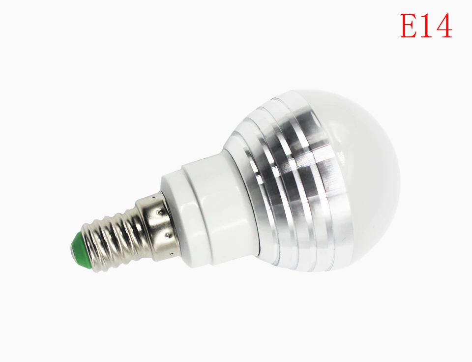 1PCS E14 E27 RGB LED Bulb Lights 5W RGB Lampada GU10 Changeable Colorful RGBW LED Lamp+ 24KEY IR Remote Control