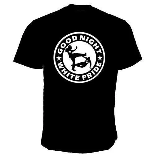 

Mens Good Night White Pride T-Shirt Short Sleeves Tops Clothing