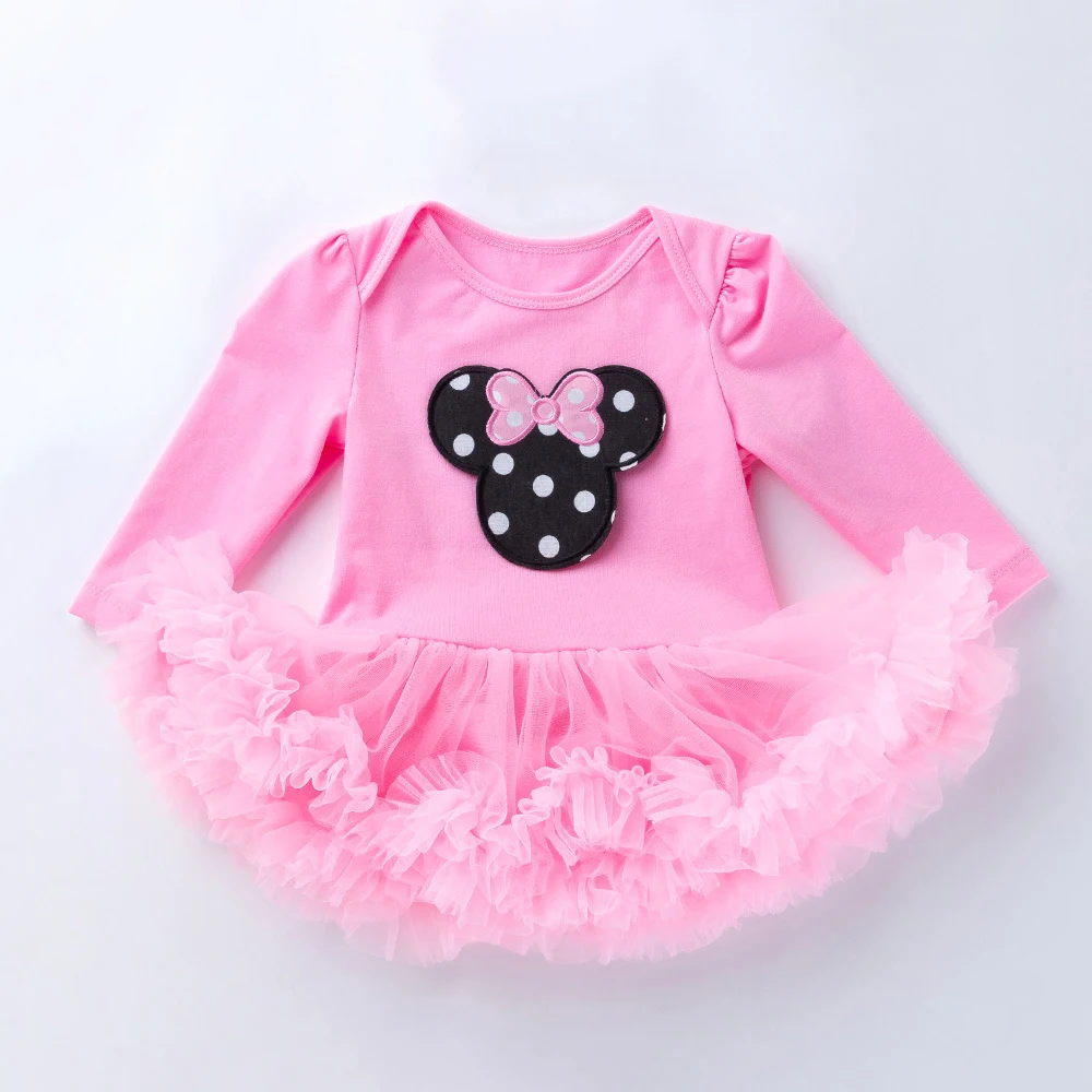 Одежда для новорожденных с юбкой-пачкой первого дня рождения девочек от 0 до 24