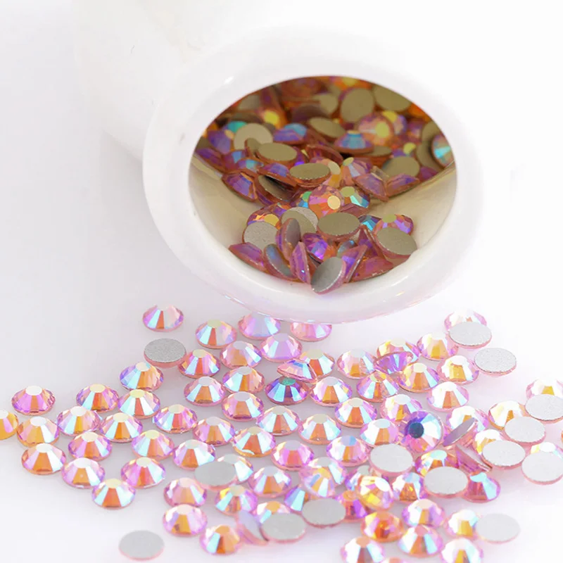 Блестящие Блестки с плоской задней поверхностью без горячей фиксации