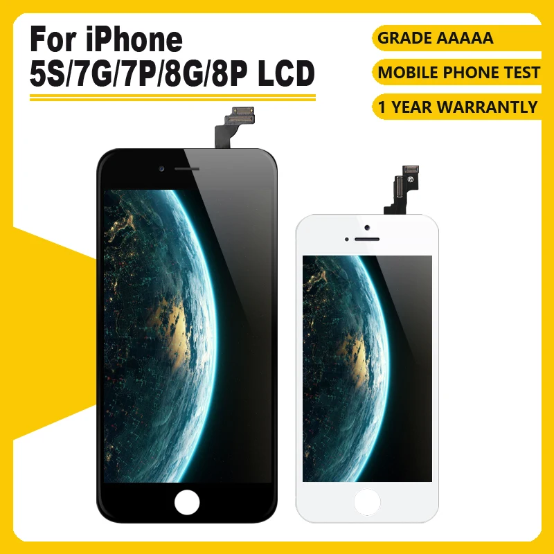 ЖК дисплей с 3D сенсорным экраном и дигитайзером в сборе для iPhone 7G 8G 7P 8P без битых