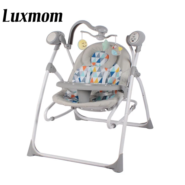 Luxmom детская колыбель новая модель Детское Электрическое Кресло-Качалка шезлонг