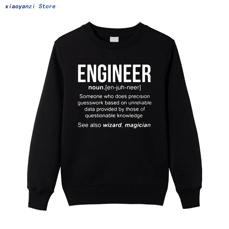 

Engineer sweatshirts Engineer hoodies Print Cotton sweatshirt Man Fashion Plus size pullovers Cute couple clothing