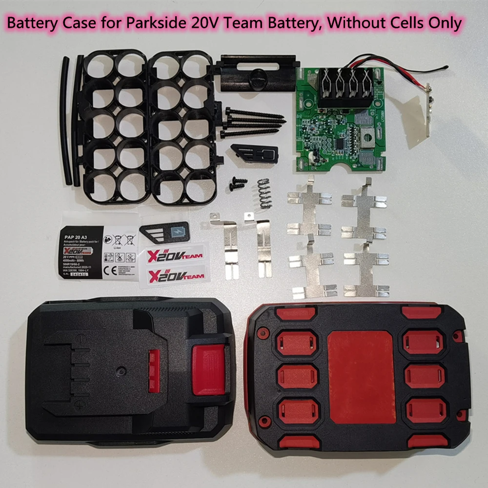 

Pairs New Battery Case PAP 20 A3 with BMS Replacement for Parkside 20V Team Power Tool Battery 3000mAh 4000mAh 5000mAh 6000mAh