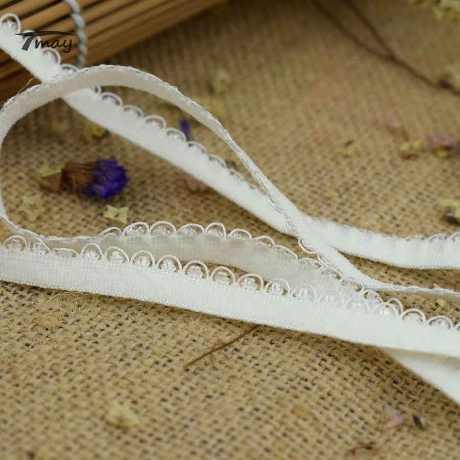 #1580 кремовые круги/кольца плюшевые эластичные ленты для брюк кружевная ткань