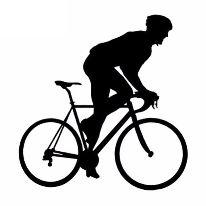 

Car Sticker Personalized Fashionable Bicycle Pattern Car Decoration Accessories Decal Creative Waterproof Black/White, 13cm*12cm