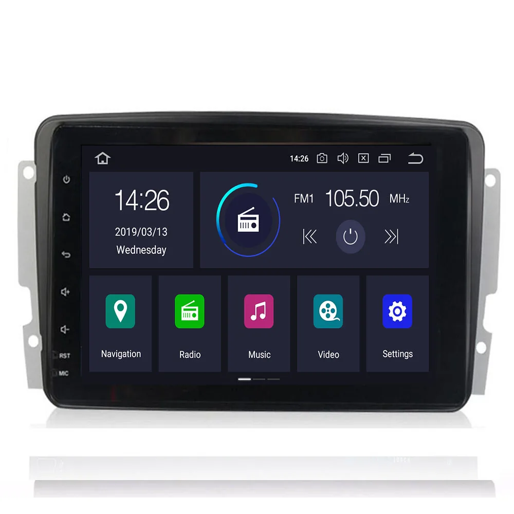 Автомобильный DVD-плеер 9 &quotDSP IPS Android 10 4G 64G 2 DIN для Benz CLK W209 W203 W168 W208 W463 W170 Vaneo Viano Vito E210