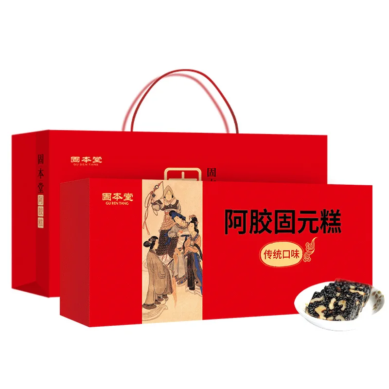 

Gubentang Traditional Donkey-hide Gelatin Cake Instant 300G Gift Box Shandong Handmade Gelatin Cake 365 Days Cfda