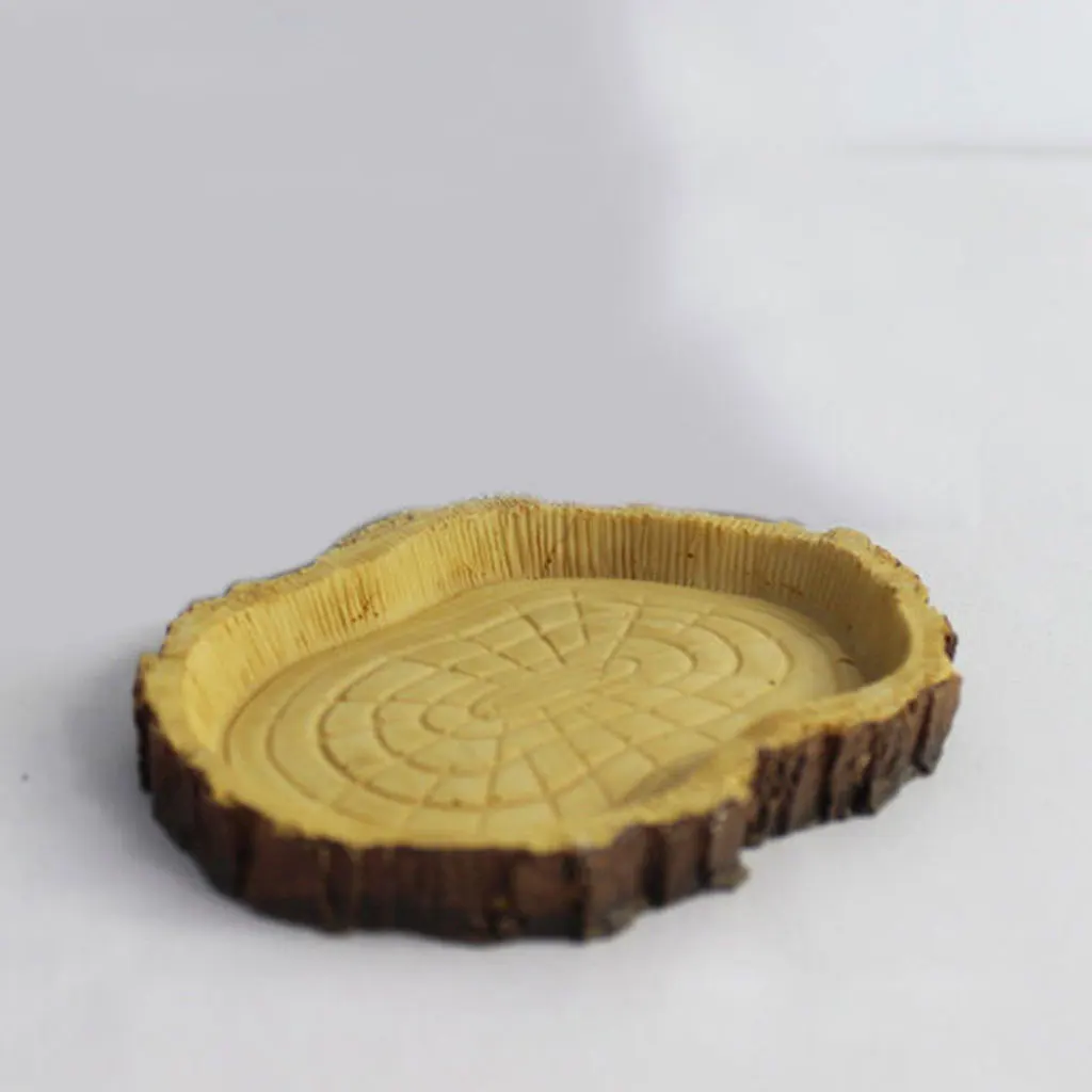 Рептилия украшение дома Смола миска для кормления черепаха Gecko пищевая вода блюдо|Корма питьё и аксессуары| |