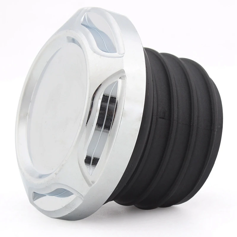 

Motorcycle Black Chrome Aluminum Fuel Gas Oil Cap Cover for Sportster XL883 XL1200 X48