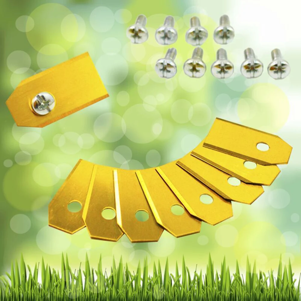 30 шт. лезвие из нержавеющей стали золотое 35*18*0 75 мм для садовых роботизированных