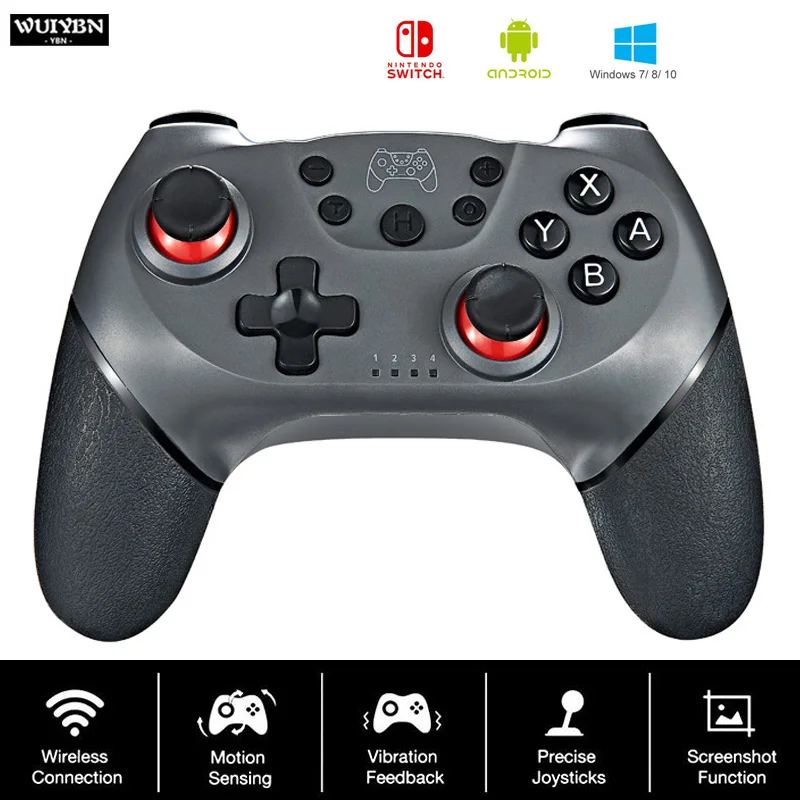 WUIYBN NS игровой беспроводной джойстик переключатель Pro контроллер Bluetooth геймпад для nintendo Switch lite игровая консоль ПК Android Stema