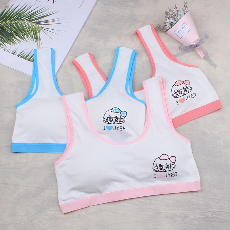 

Распродажа! Тренировочный бюстгальтер для девочек-подростков с нагрудными подушечками, спортивный бюстгальтер для подростков, топы для по...