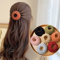 autumn winter hair clips for women bird nest expanding hairpins horsetail buckle hair claw clip simple style hair accessories