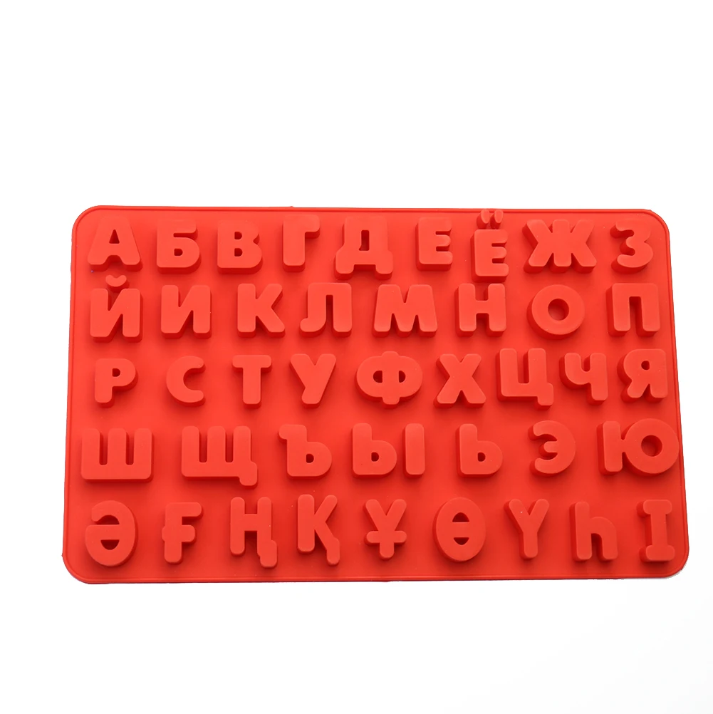 

3D Russian Alphabet Silicone Mold Letters Chocolate Mold Cake Decor Tools Tray Fondant Jelly Cookies Baking Molds Kitchen Supply