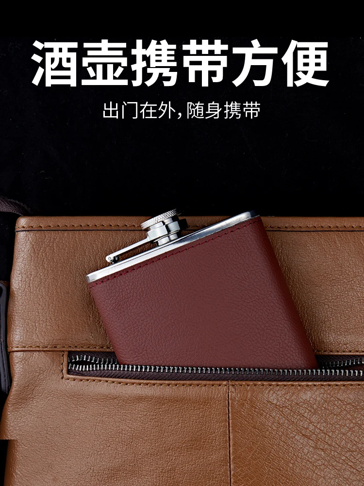 

Portable Stainless Steel Hip Flasks Set Personalized Funnel Pocket Hip Flask Men Gift Fiaschetta Household Products DF50JH