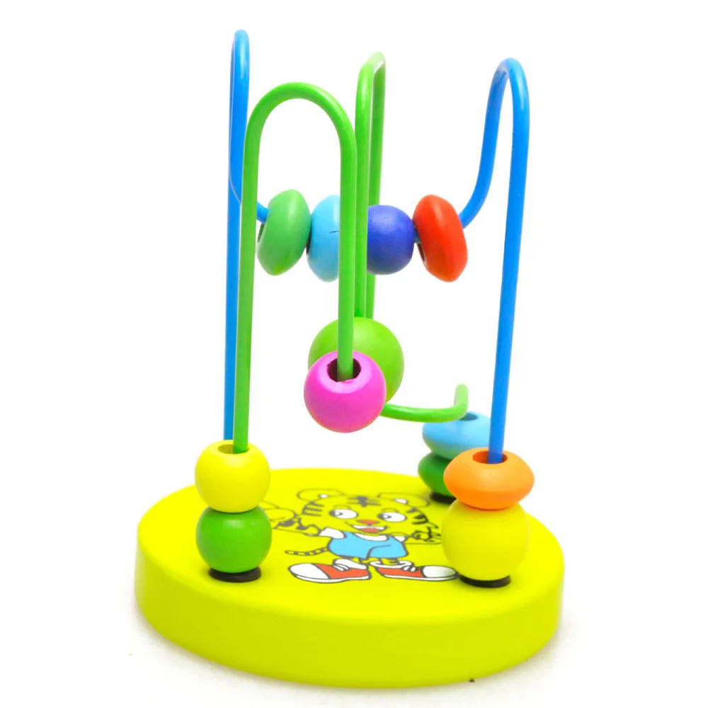 Educational Baby Kids Wooden Around Beads Toy Intelligence Toys Learning Education For Children #B | Игрушки и хобби