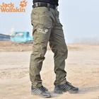 Брюки-карго Jack Wolfskin мужские, эластичные военные штаны с несколькими карманами, уличные джоггеры, тактические брюки