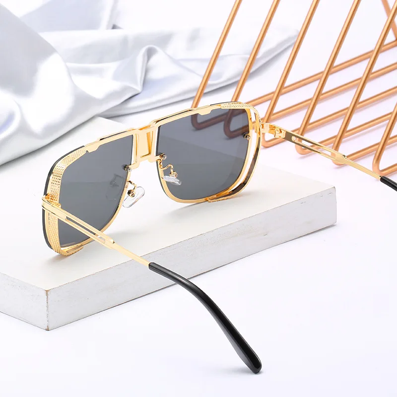 2019 Квадратные Солнцезащитные очки больших размеров для мужчин и женщин