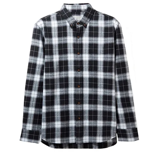 03Black Giordano мужская рубашка в клетку из натурального хлопка с длинными рукавами, данная модель имеет несколько цветовых решений - Цвет: 03Black