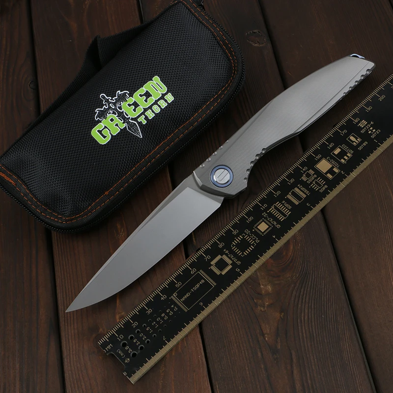 Складной нож Green thorn Lee лезвие m390 титановая 3D Ручка TC4 Походный для фруктов