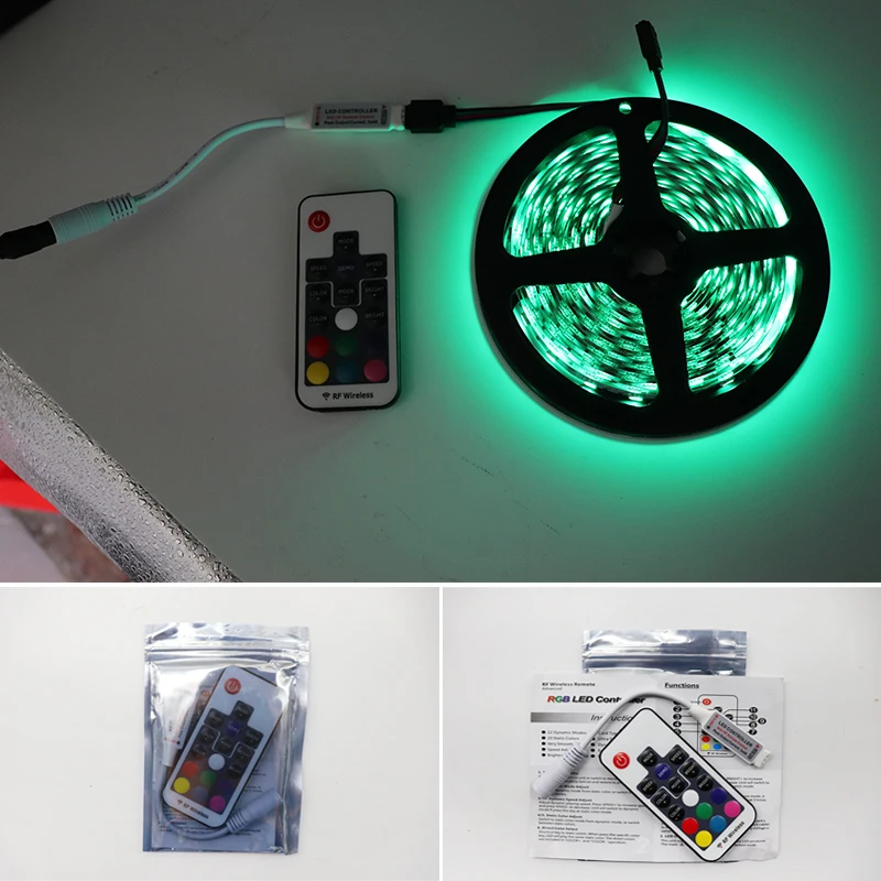 Мини Led RGB пульт дистанционного управления DC5-24V 17key RF беспроводной контроллер с 4pin Женский DC для 5050 12A RGB светодиодные ленты освещение